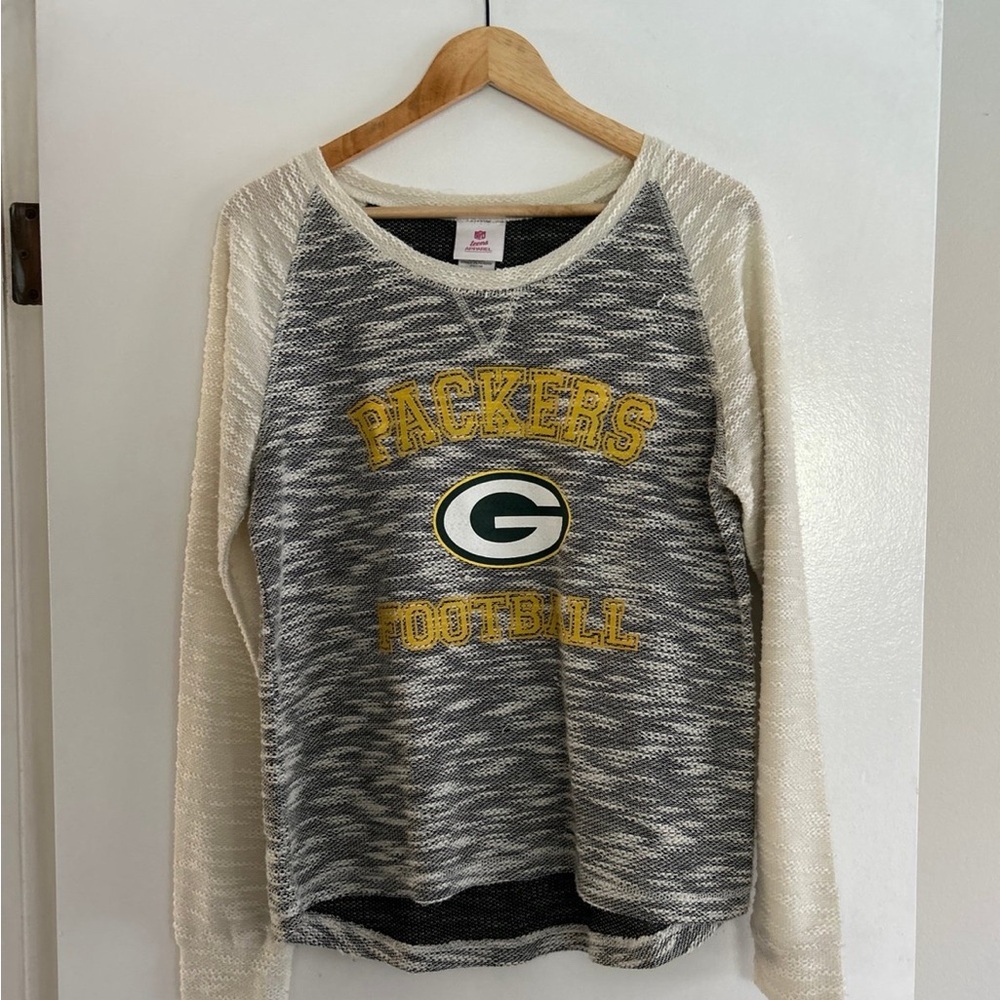 green bay packers knit top